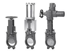 Knife gate valves MosE'lektroPrivod